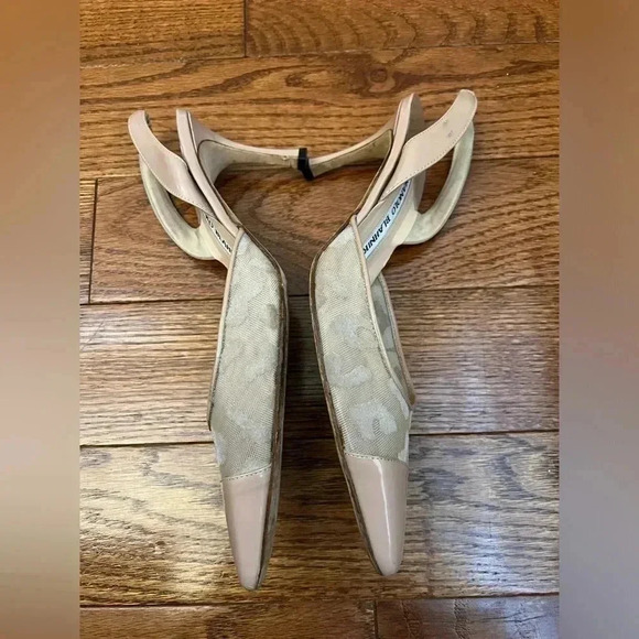 Manolo Blahnik Slingback Heels Handmade in Italy Sz 36 / 6 - Picture 5 of 14